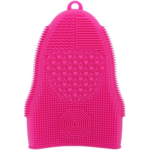 Makeup Brush Cleaner Glove Mat Mitt Silicone Cosmetic Cleaning Scrubber Tool Fac - Picture 1 of 9